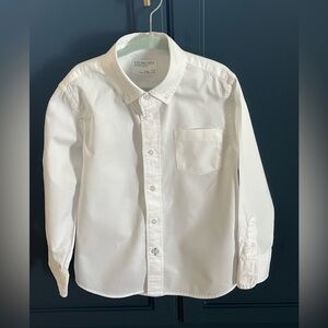 Crewcuts Boy's White Long Sleeve Oxford Dress Shirt Size: 4-5